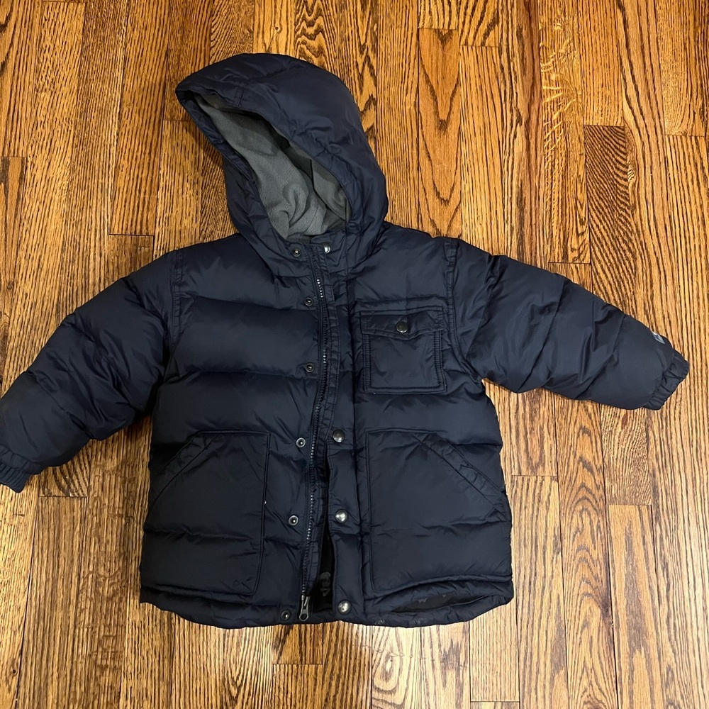 GAP Navy Blue Toddler Boy Winter Puffer Jacket
